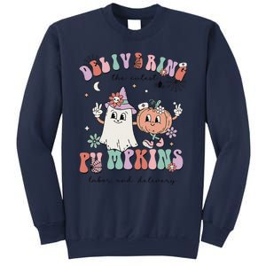 Delivering The Cutest Pumpkins Labor And Delivery L&D Nurse Sweatshirt