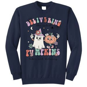 Delivering The Cutest Pumpkins Labor And Delivery L&D Nurse Tall Sweatshirt