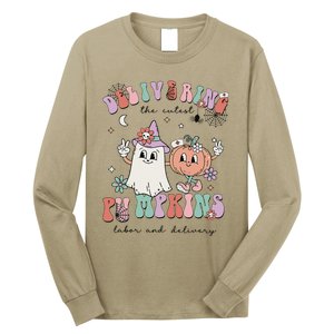 Delivering The Cutest Pumpkins Labor And Delivery L&D Nurse Long Sleeve Shirt