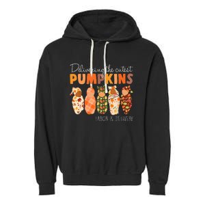 Delivering The Cutest Pumpkins Labor & Delivery Nurse Fall Garment-Dyed Fleece Hoodie