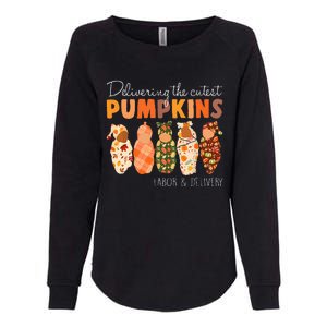 Delivering The Cutest Pumpkins Labor & Delivery Nurse Fall Womens California Wash Sweatshirt