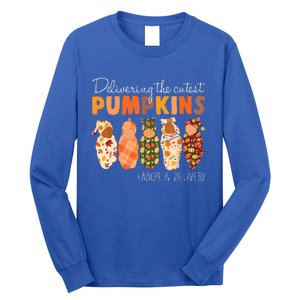 Delivering The Cutest Pumpkins Labor & Delivery Nurse Fall Long Sleeve Shirt