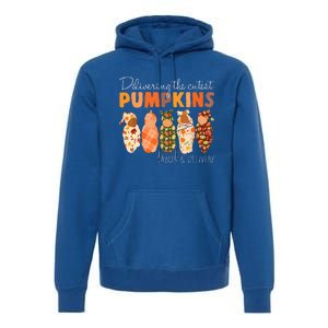 Delivering The Cutest Pumpkins Labor & Delivery Nurse Fall Premium Hoodie