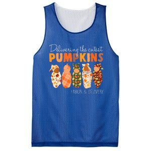 Delivering The Cutest Pumpkins Labor & Delivery Nurse Fall Mesh Reversible Basketball Jersey Tank