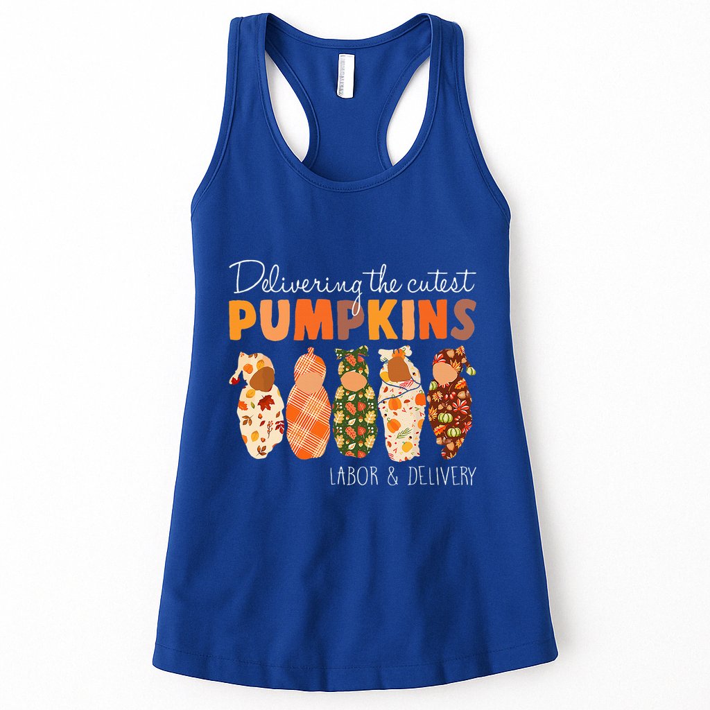 Delivering The Cutest Pumpkins Labor & Delivery Nurse Fall Womens Tank Top