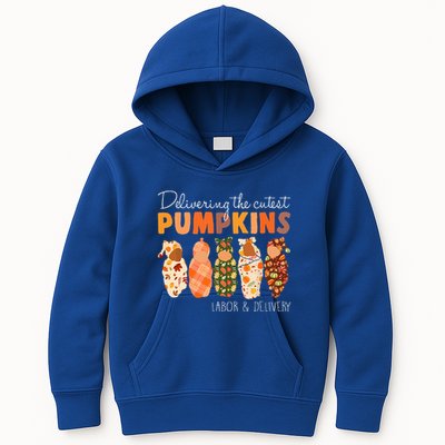 Delivering The Cutest Pumpkins Labor & Delivery Nurse Fall Kids Hoodie