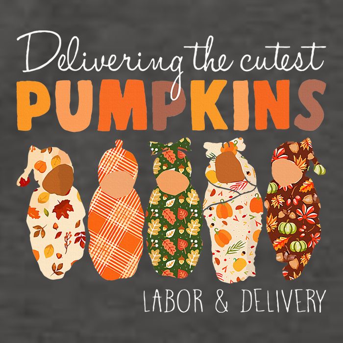 Delivering The Cutest Pumpkins Labor & Delivery Nurse Fall Vector Backpack