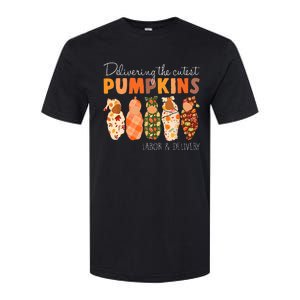 Delivering The Cutest Pumpkins Labor & Delivery Nurse Fall Softstyle CVC T-Shirt