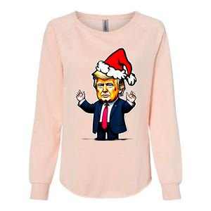 Donald Trump Christmas For Dads & Women Christmas Trump Womens California Wash Sweatshirt