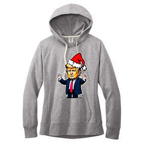 Donald Trump Christmas For Dads & Women Christmas Trump Women's Fleece Hoodie