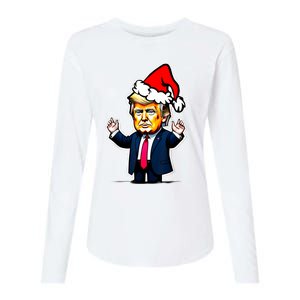 Donald Trump Christmas For Dads & Women Christmas Trump Womens Cotton Relaxed Long Sleeve T-Shirt