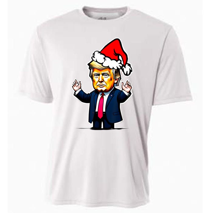 Donald Trump Christmas For Dads & Women Christmas Trump Cooling Performance Crew T-Shirt