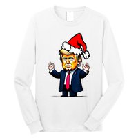 Donald Trump Christmas For Dads & Women Christmas Trump Long Sleeve Shirt