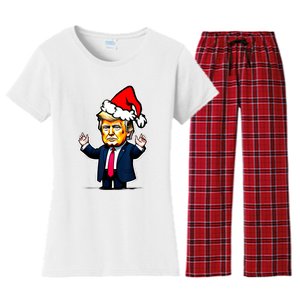 Donald Trump Christmas For Dads & Women Christmas Trump Women's Flannel Pajama Set