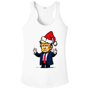 Donald Trump Christmas For Dads & Women Christmas Trump Ladies PosiCharge Competitor Racerback Tank