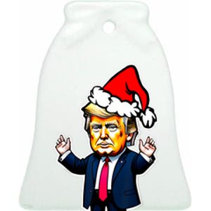 Donald Trump Christmas For Dads & Women Christmas Trump Ceramic Bell Ornament