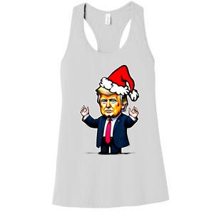 Donald Trump Christmas For Dads & Women Christmas Trump Women's Racerback Tank