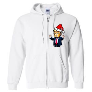 Donald Trump Christmas For Dads & Women Christmas Trump Full Zip Hoodie