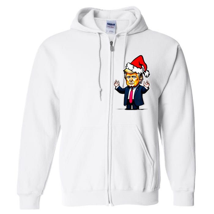 Donald Trump Christmas For Dads & Women Christmas Trump Full Zip Hoodie