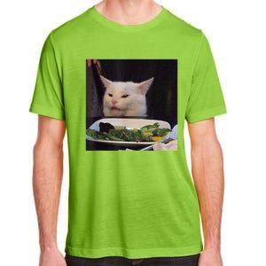 Dinner Table Cat Meme Funny Internet Yelling Confused Gift TShirt Adult ChromaSoft Performance T-Shirt