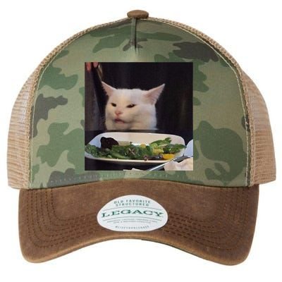 Dinner Table Cat Meme Funny Internet Yelling Confused Gift TShirt Legacy Tie Dye Trucker Hat