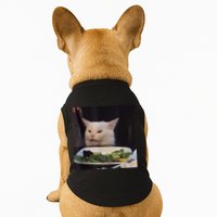 Dinner Table Cat Meme Funny Internet Yelling Confused Gift TShirt Doggie Tank
