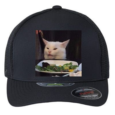 Dinner Table Cat Meme Funny Internet Yelling Confused Gift TShirt Flexfit Unipanel Trucker Cap