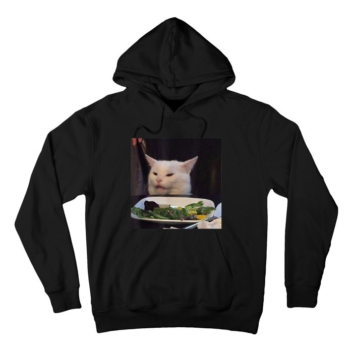 Dinner Table Cat Meme Funny Internet Yelling Confused Gift TShirt Hoodie