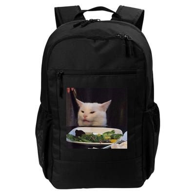Dinner Table Cat Meme Funny Internet Yelling Confused Gift TShirt Backpack