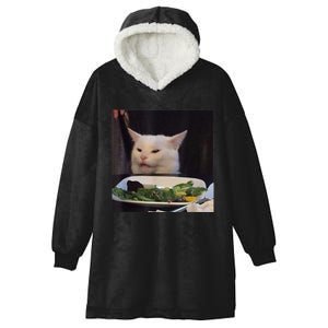 Dinner Table Cat Meme Funny Internet Yelling Confused Gift TShirt Hooded Wearable Blanket