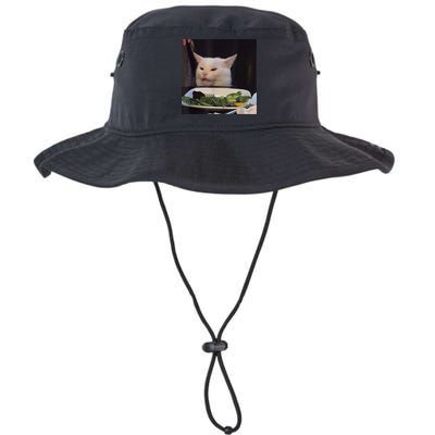Dinner Table Cat Meme Funny Internet Yelling Confused Gift TShirt Bucket Hat