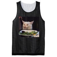 Dinner Table Cat Meme Funny Internet Yelling Confused Gift TShirt Mesh Reversible Basketball Jersey Tank