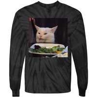 Dinner Table Cat Meme Funny Internet Yelling Confused Gift TShirt Tie-Dye Long Sleeve Shirt