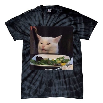 Dinner Table Cat Meme Funny Internet Yelling Confused Gift TShirt Tie-Dye T-Shirt