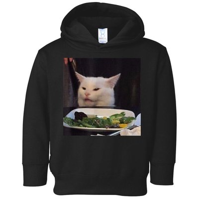 Dinner Table Cat Meme Funny Internet Yelling Confused Gift TShirt Toddler Hoodie
