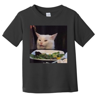 Dinner Table Cat Meme Funny Internet Yelling Confused Gift TShirt Toddler T-Shirt