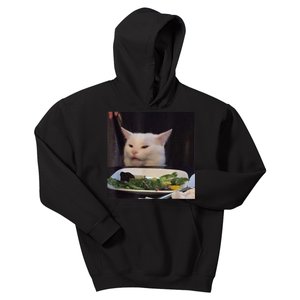 Dinner Table Cat Meme Funny Internet Yelling Confused Gift TShirt Kids Hoodie