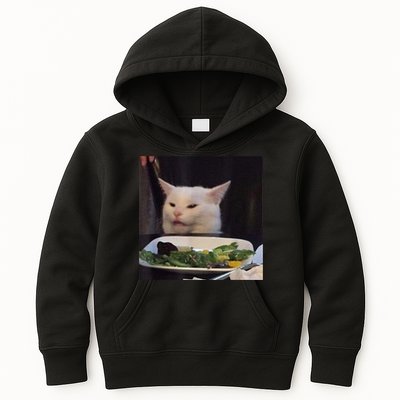 Dinner Table Cat Meme Funny Internet Yelling Confused Gift TShirt Kids Hoodie