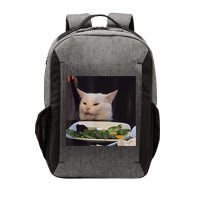 Dinner Table Cat Meme Funny Internet Yelling Confused Gift TShirt Vector Backpack