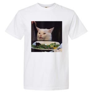 Dinner Table Cat Meme Funny Internet Yelling Confused Gift TShirt Garment-Dyed Heavyweight T-Shirt