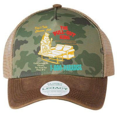 Don’T Take Chance Call…The Pull Out King Funny Quote Legacy Tie Dye Trucker Hat