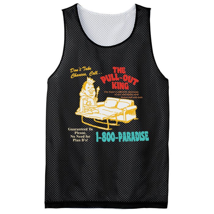 Don’T Take Chance Call…The Pull Out King Funny Quote Mesh Reversible Basketball Jersey Tank