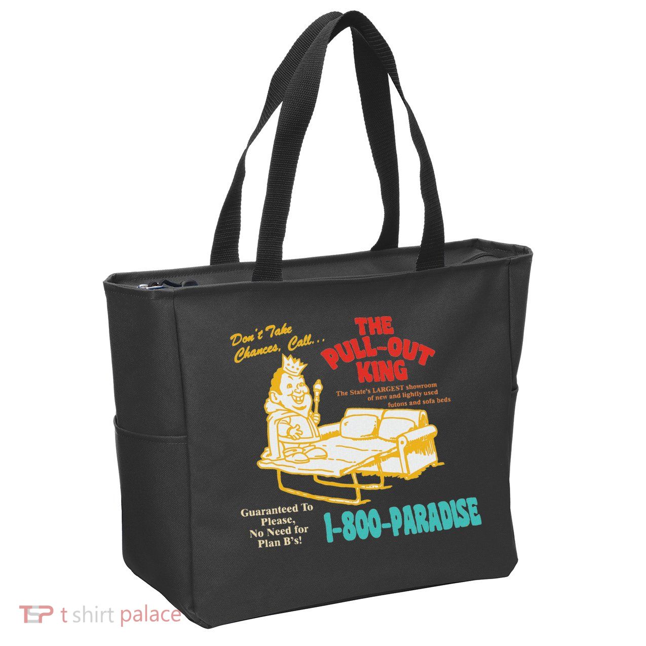 Don’T Take Chance Call…The Pull Out King Funny Quote Zip Tote Bag
