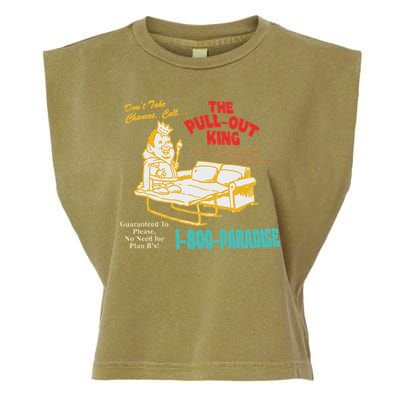 Don’T Take Chance Call…The Pull Out King Funny Quote Garment-Dyed Women's Muscle Tee