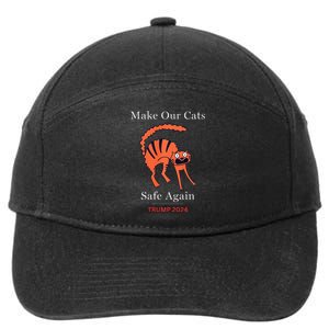 Donald Trump Cat Make Our Kittens Safe Again 7-Panel Snapback Hat