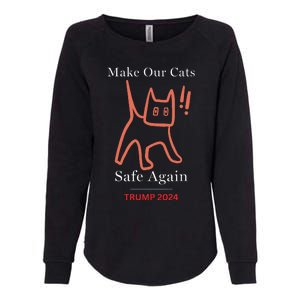 Donald Trump Cat Make Our Kittens Safe Again Womens California Wash Sweatshirt