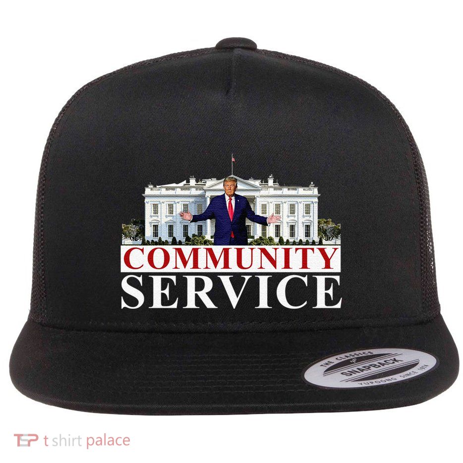 Donald Trump Community Service Inauguration Flat Bill Trucker Hat