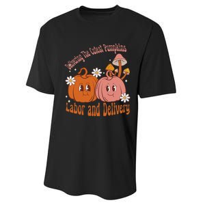 Delivering The Cutest Pumpkins Labor & Delivery Halloween Performance Sprint T-Shirt