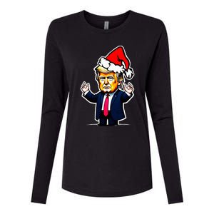 Donald Trump Christmas For Dads Womens Cotton Relaxed Long Sleeve T-Shirt