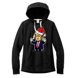 Donald Trump Christmas For Dads Women's Fleece Hoodie